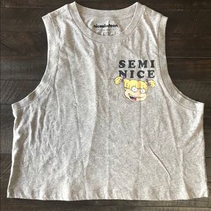 NICKELODEON GRAY ANGELICA RUGRATS TANK TOP